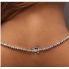 Image 6 : 14KT White Gold 14.03 ctw Diamond Necklace