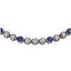 Image 4 : 14KT White Gold 24.00 ctw Tanzanite and Diamond Necklace