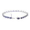 Image 7 : 14KT White Gold 12.00 ctw Sapphire and Diamond Bracelet