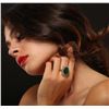 Image 5 : 14KT Yellow Gold 10.80 ctw Emerald and Diamond Ring