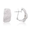 Image 4 : 18KT White Gold 1.09 ctw Diamond Earrings