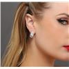 Image 5 : 18KT White Gold 1.09 ctw Diamond Earrings