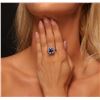 Image 5 : 14KT White Gold 5.08 ctw Tanzanite and Diamond Ring