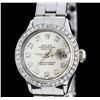 Image 4 : Ladies Rolex DateJust Stainless Steel Diamond Wristwatch