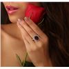Image 1 : 14KT White Gold 7.74 ctw Ruby and Diamond Ring