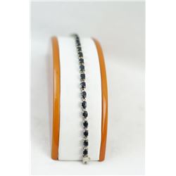 Sapphire tennis bracelet - 22 stones