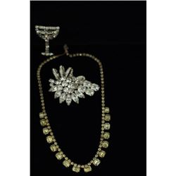 Eisenberg Brooch, Weiss necklace, brooch