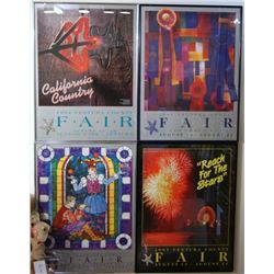 Collection of 7 Ventura County Fair framed Posters