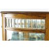 Image 4 : Oak reproduction china cabinet with prism glass