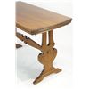 Image 4 : Walnut library table w leaves - oval table