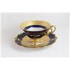 Image 7 : Porcelain cobalt & gold German bowls, cup & saucer