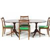 Image 1 : Duncan Phyfe mahogany table & set of 4 chairs