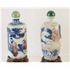 Image 3 : Antique blue & white snuff bottles - lot of 4