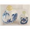 Image 5 : Antique blue & white snuff bottles - lot of 4