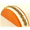 Image 1 : 18kt Italian gold & garnet bracelet