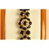 Image 2 : 18kt Italian gold & garnet bracelet