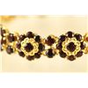 Image 3 : 18kt Italian gold & garnet bracelet