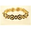 Image 4 : 18kt Italian gold & garnet bracelet