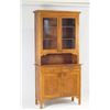Image 1 : American Oak stepback cupboard - 2pc