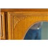 Image 6 : Oak side by side high boy w oval mirror