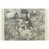Image 5 : Agnes Tait lithograph - Noucho child w lamb
