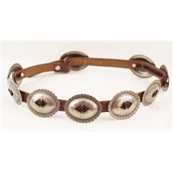 Native American Nickel silver concho belt
