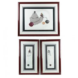John White limited edition lithographic suite of 3