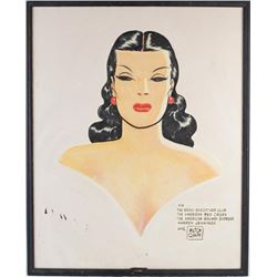 Milton Caniff (1907-1988) painting Dragon lady