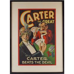 Vintage "Carter the Great" lithograph