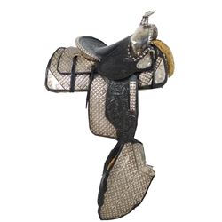 JT Fancy Sterling Silver parade saddle