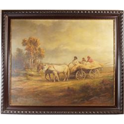 Marijan Sajvert 37.5"x45.5' oil on canvas