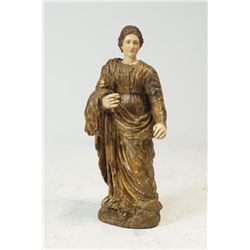 19th cent. Wood carved Statue - 32" h