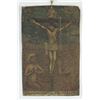 Image 1 : 18th c Retablo on tin 10"x7" - Crucifixion