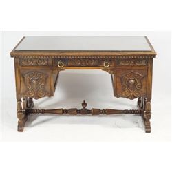 Spanish Revival walnut desk