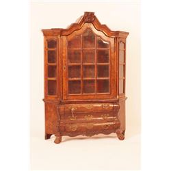 Antique Dutch Salesman's Sample China Cabinet