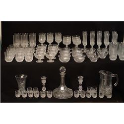 Approx 100 pc Stemware, decanter, pitcher...