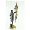 Image 7 : L. Pillet (1840-1916) Bronze statue "Joan of Arc"
