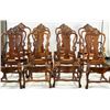 Image 1 : Set of 12 Mahogany Chippendale claw foot chairs