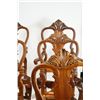 Image 5 : Set of 12 Mahogany Chippendale claw foot chairs