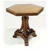 Image 1 : Hexagon 1920's burl walnut table circa 1920-30