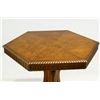 Image 2 : Hexagon 1920's burl walnut table circa 1920-30
