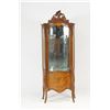 Image 2 : French Vitrine curio cabinet with inlaid wood