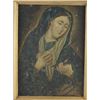 Image 2 : Retablo on tin - 9"x12" Mary Our Lady of Sorrows
