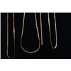 Image 4 : Three 14kt gold herringbone necklaces - 1 Omega