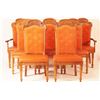 Image 10 : American dining room set - table & set of 8 chairs