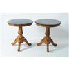 Image 1 : Pair parlor lamp tables - round