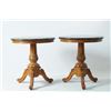 Image 2 : Pair parlor lamp tables - round