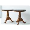 Image 3 : Pair parlor lamp tables - round