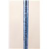 Image 3 : Deco cast iron lamp w shade & blue merc. glass