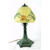 Image 1 : Puffy 14" antique lamp with patinated base